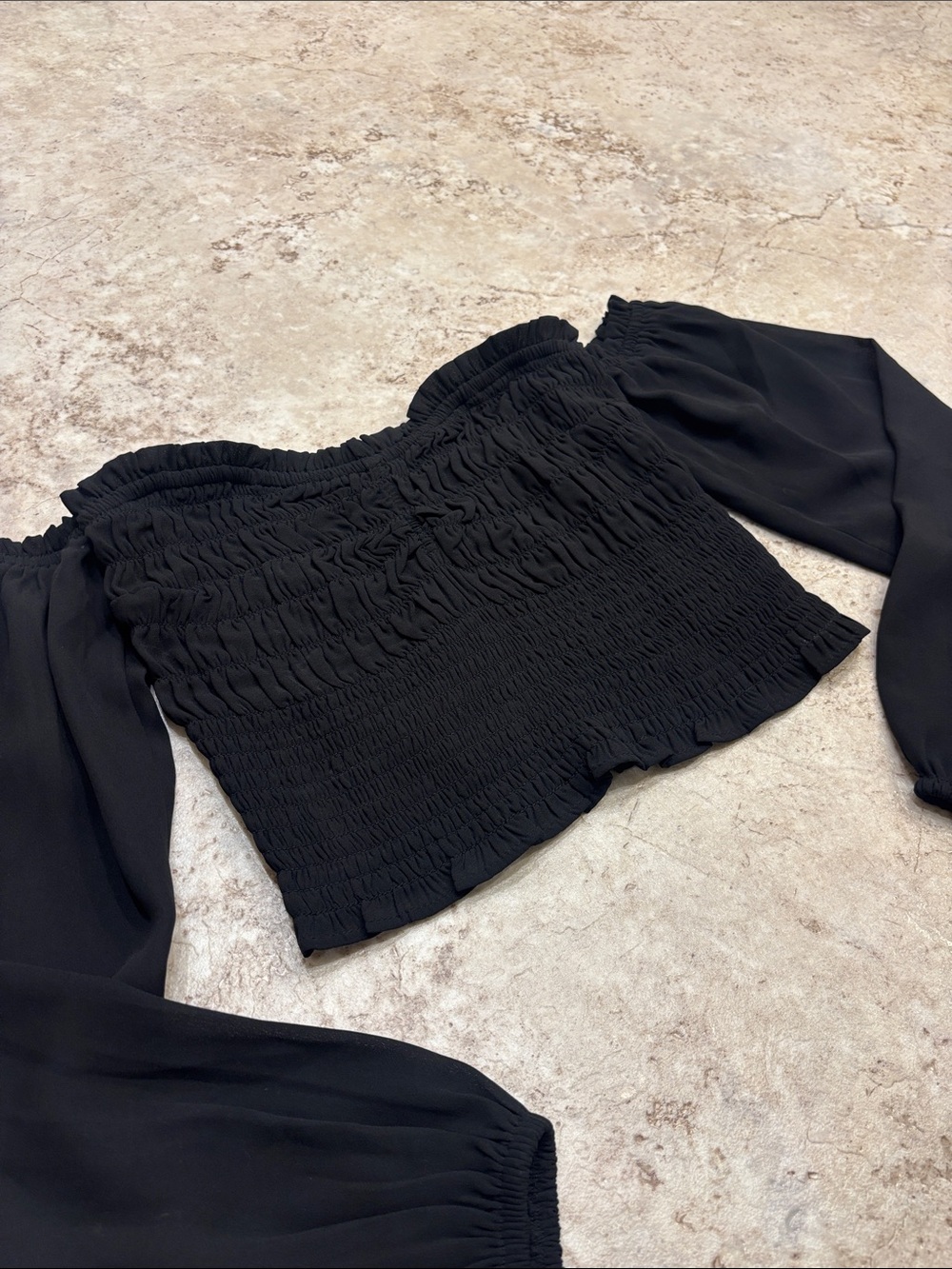 Abercrombie and Fitch Cropped Off the Shoulder Top